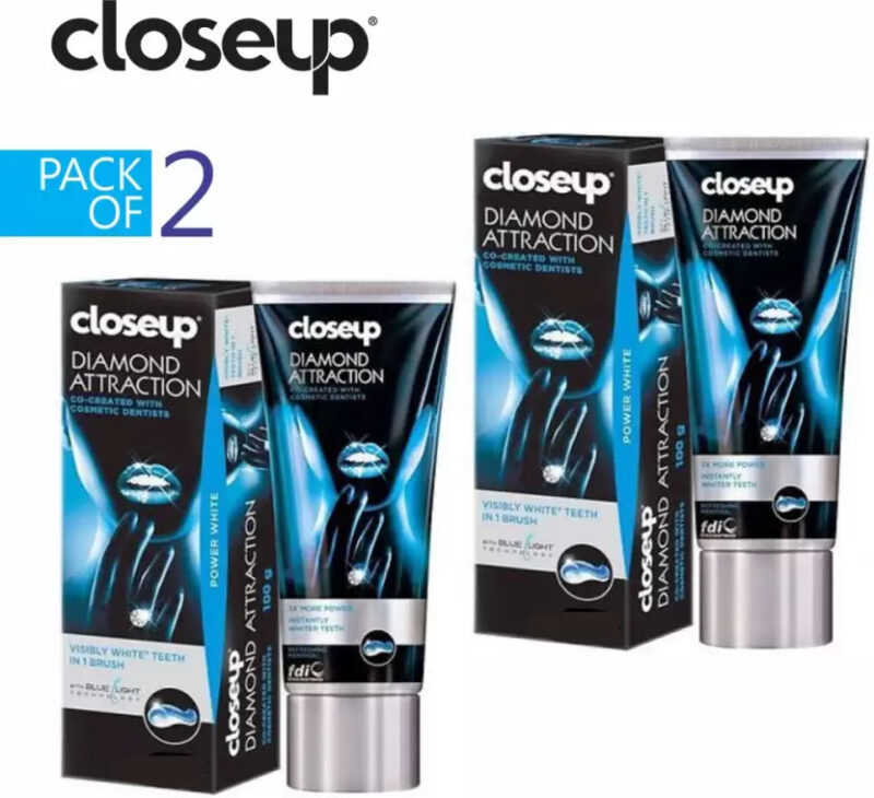 Closeup (PACK OF 2) Diamond Attractive Imported CO-CREATED WITH ORAL COSMETIC EXPERTS Toothpaste (200 g, Pack of 2)