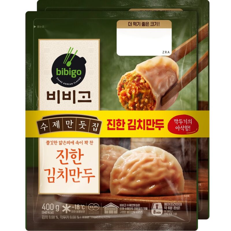 BIBIGO KIMCHI DUMPLING 400*2 비비고/수제진한김치만두400G*2