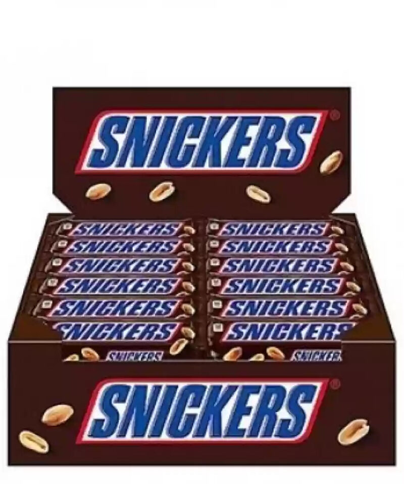24x Snickers Peanut Filled Chocolates - 22g Bar (Pack of 24)