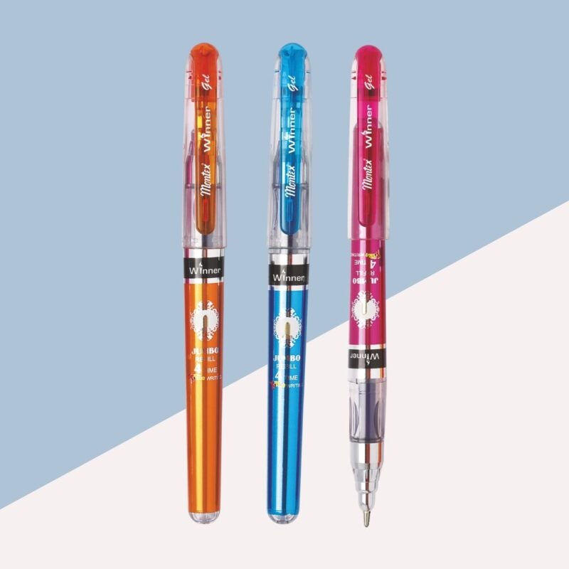 Montex Winner Jumbo Gel Pen – Blue ( Pack of 1 )