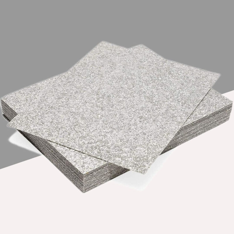 A4 Glitter Paper-Sparkling Silver ( Pack of 10 )