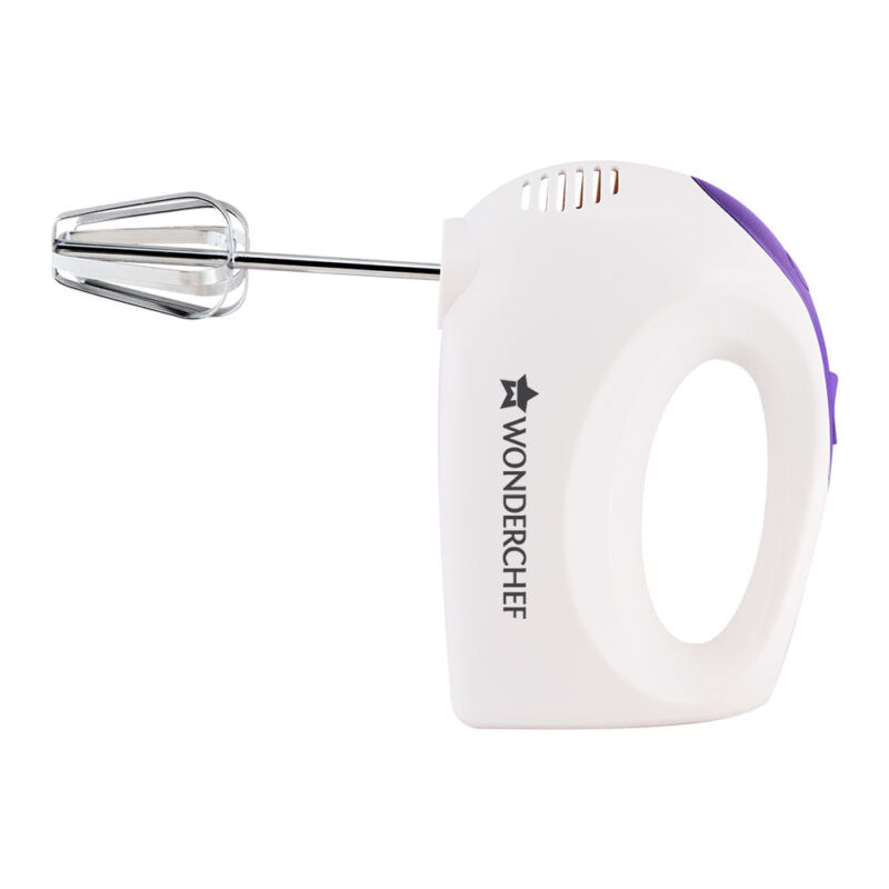 Acura Plus 200 W Electric Hand Mixer I 5 Speed Option I Compact I Light Weight I Hand Blender I Cake Maker I Egg Beater I Dough Maker I Stainless Steel Beater Whisk and Dough Kneading Hooks I 2 Years Warranty I Bakeware I White - Image 7