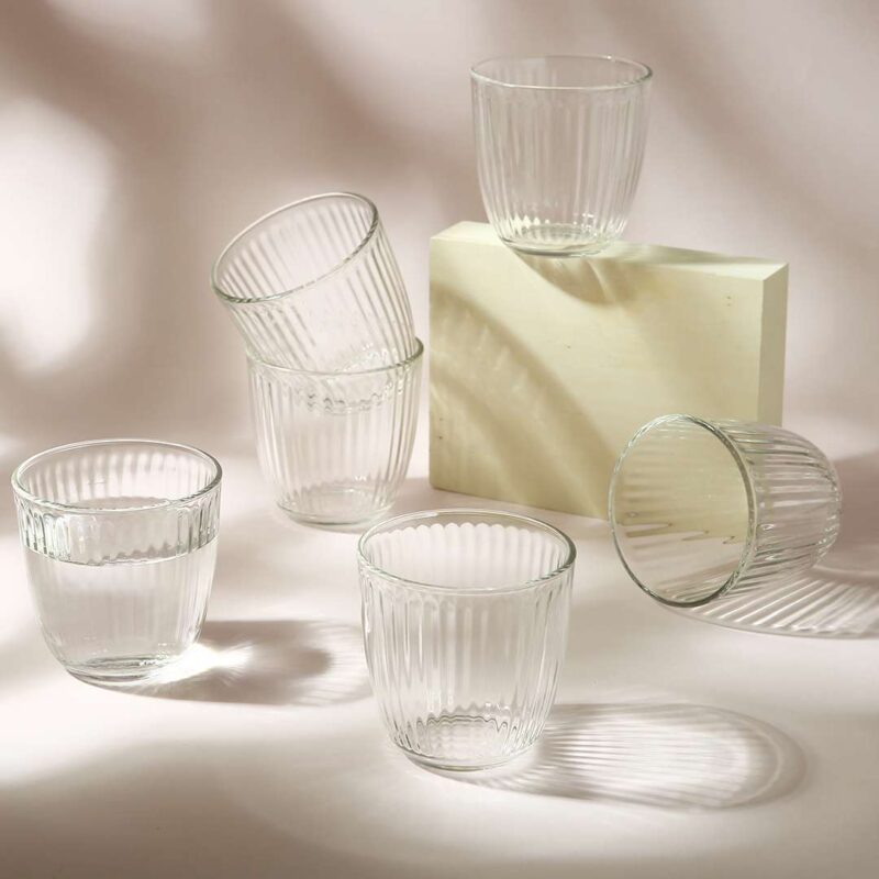 Bormioli Water Glass - Clear - 290 ML - Set of 6 - Image 7