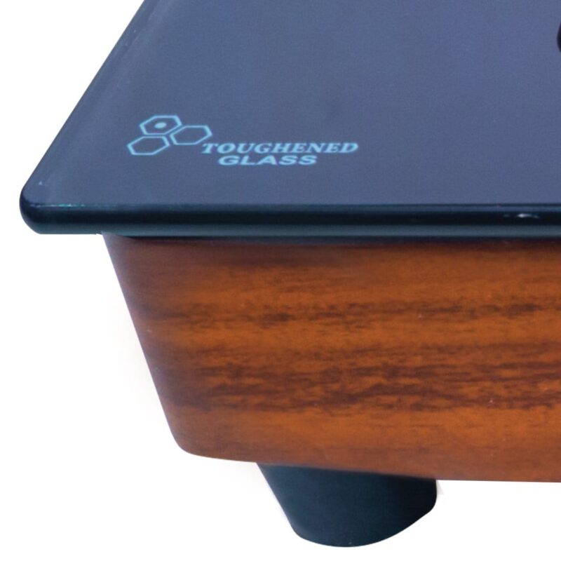 Eco Star 2 Burner Glass Cooktop, Black 8mm Toughened Glass with 1 Year Warranty, Ergonomic Knobs, Efficient Brass Burners, Stainless-steel Spill Tray, Manual Ignition - Image 4