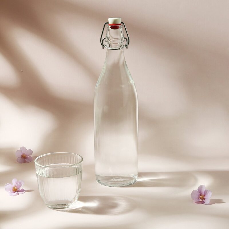 Bormioli Water Bottle - Clear - 1L - Image 6