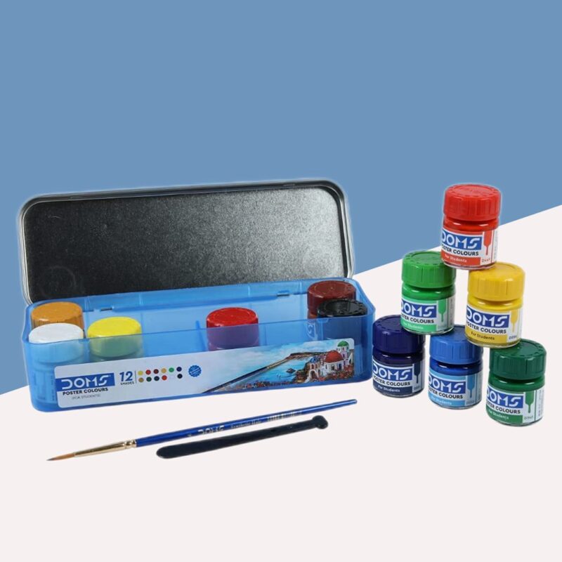 Doms Poster Colours - Multicolour ( Pack of 12 )