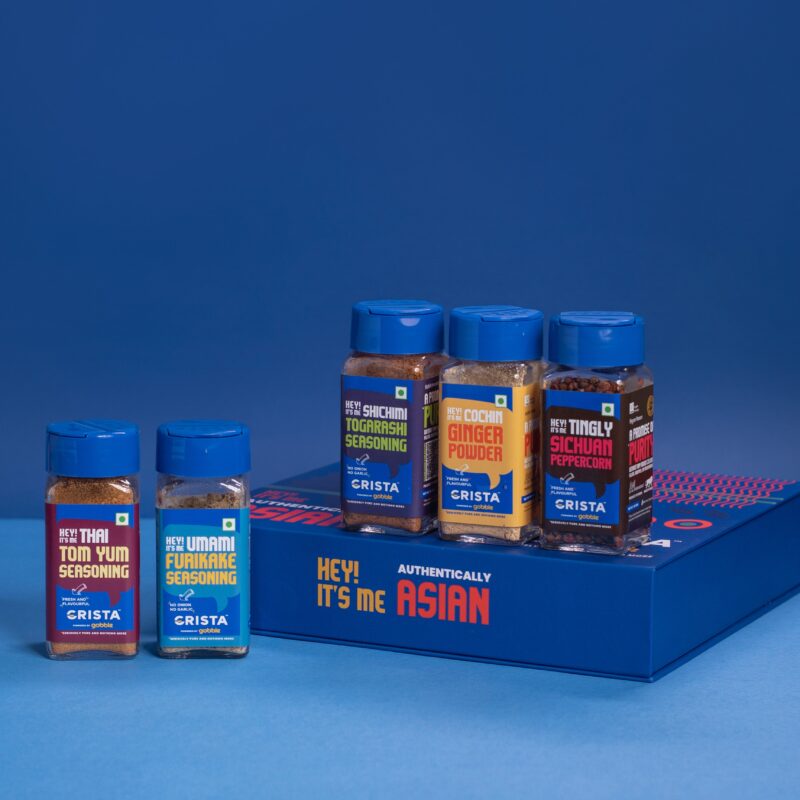 CRISTA Authentically Asian Seasonings Gift Box| Box of 5| Festive Gift| Pure Spice Gifting: 205 gms - Image 4