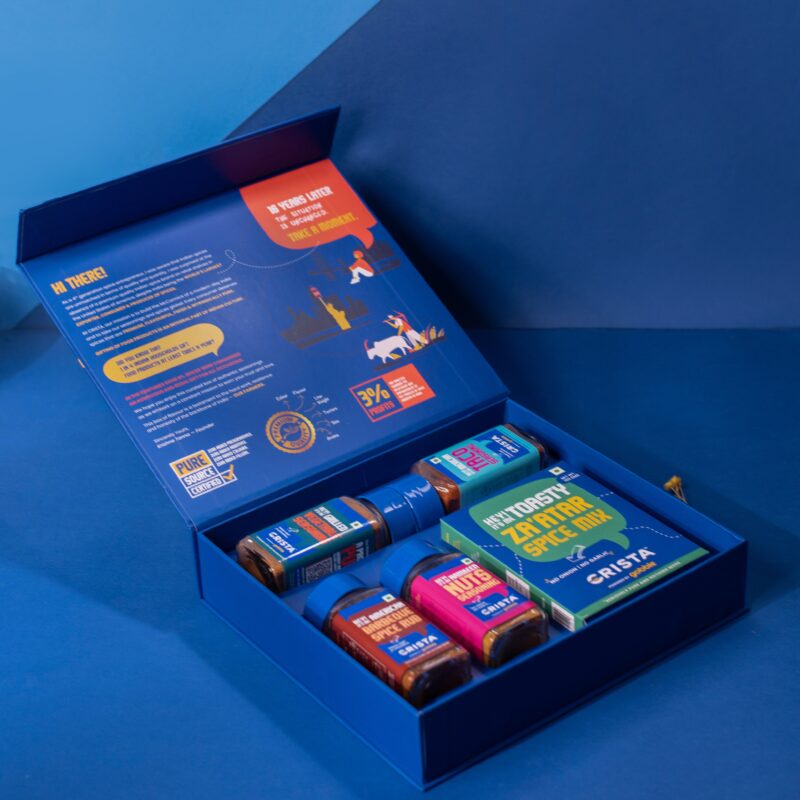 CRISTA Consciously Vegan Seasonings Gift Box| Box of 5| Festive Gift| Pure Spice Gifting: 295 gms - Image 2