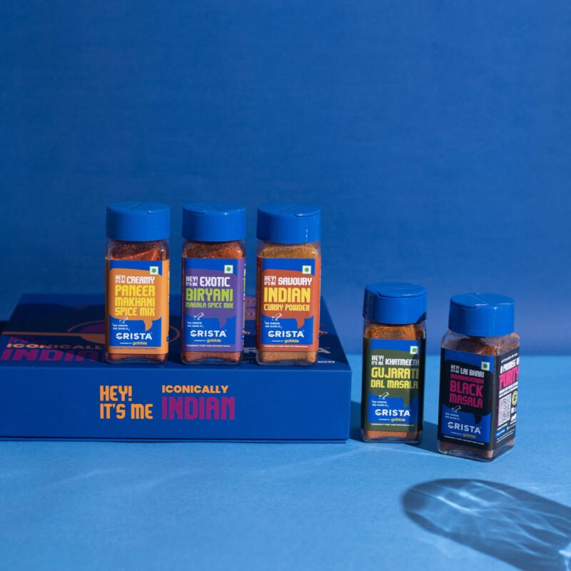 CRISTA Iconically Indian Seasonings Gift Box| Box of 5| Festive Gift| Pure Spice Gifting: 240 gms - Image 3