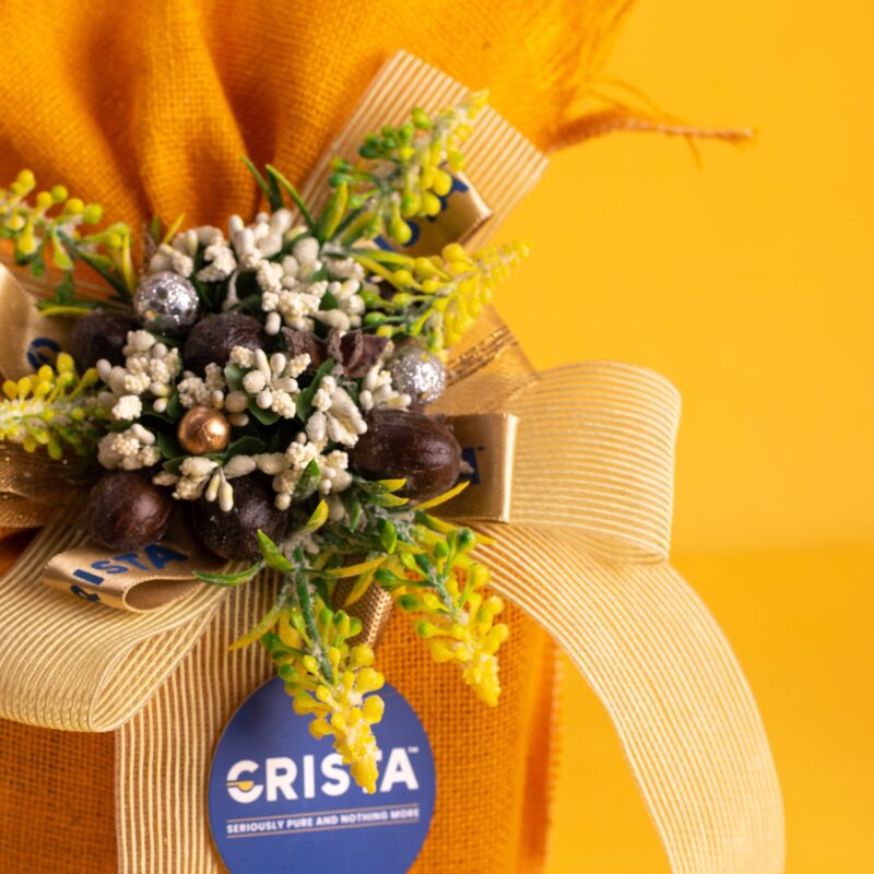 CRISTA Earthy Spice Potli - Yellow| Pack of 4| Diwali Gift| Pure Spice Gifting: 375 gms - Image 4