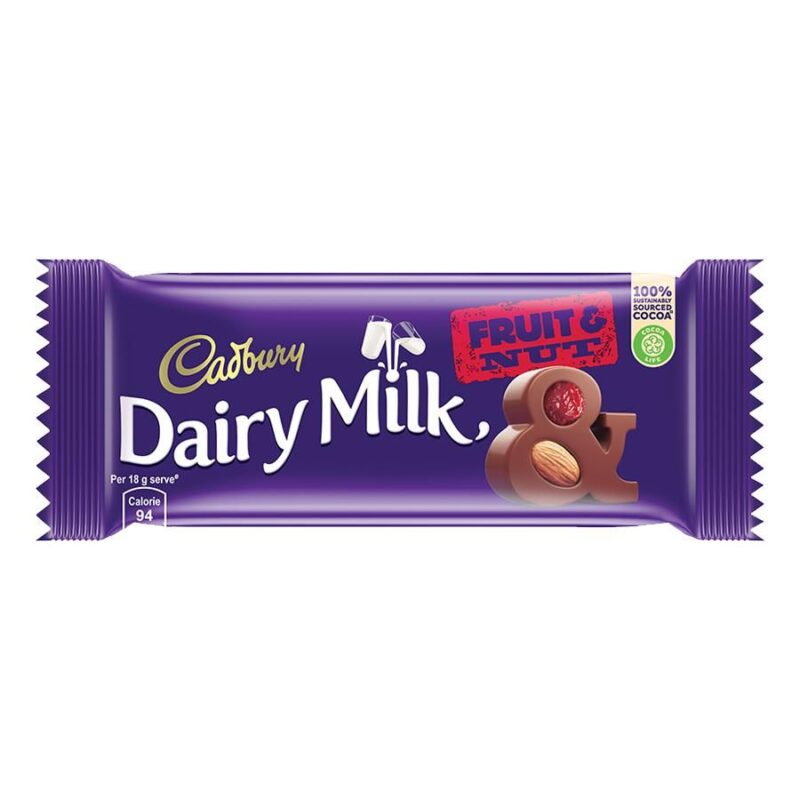 Cadbury Dairy Milk Fruit & Nut Chocolate Bar, 36 g