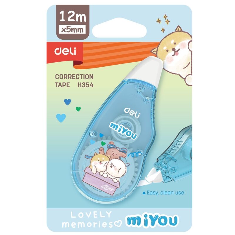 Deli Wh354 Correction Tape 5mm×12M - Color May Vary