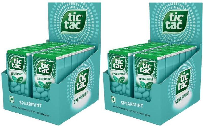 2x Tic Tac Spearmint Pack of 2 Spearmint Candy - Pack of 2 (156 g each)