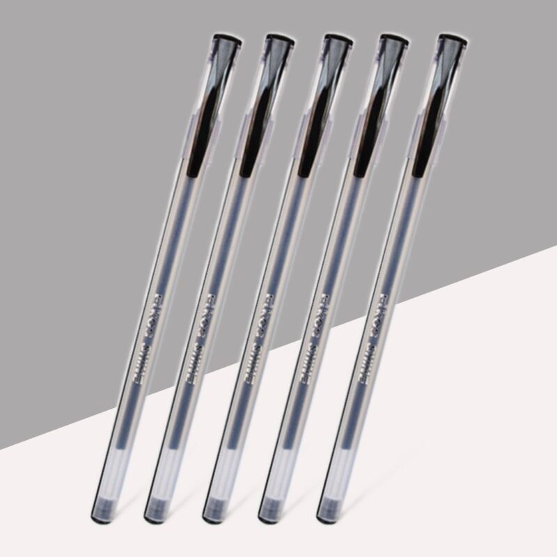 Elkos Shine Df Ball Pens โ Black ( Pack of 5 )