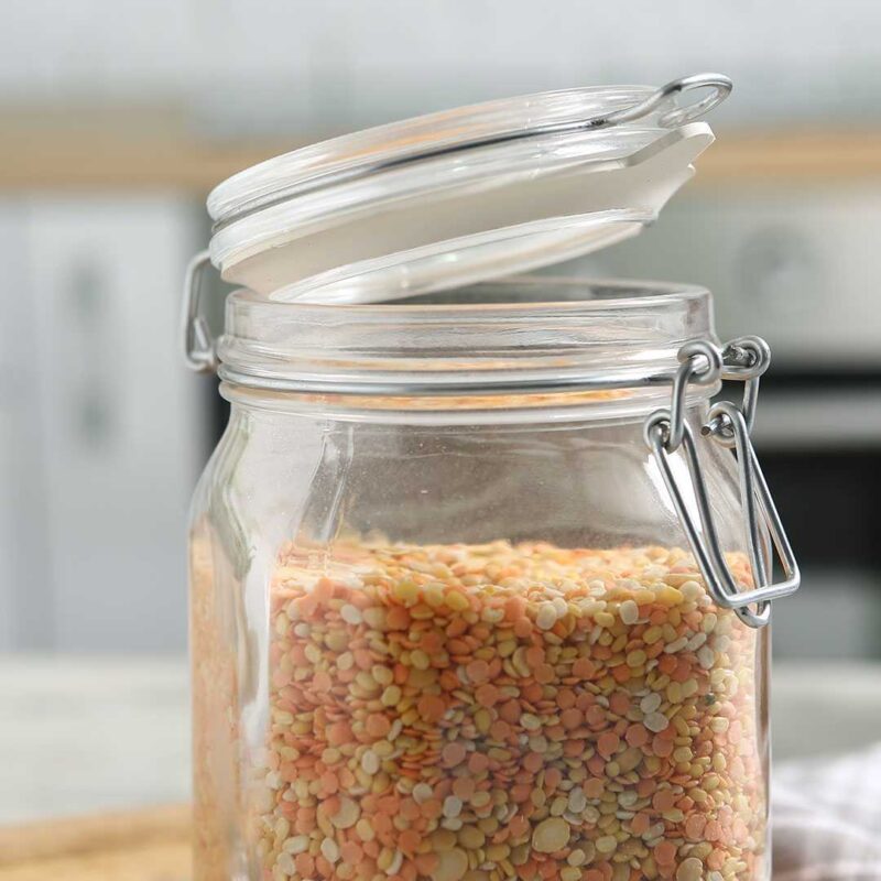 Bormioli Fido 2 Pcs Set Glass Jar Container Large