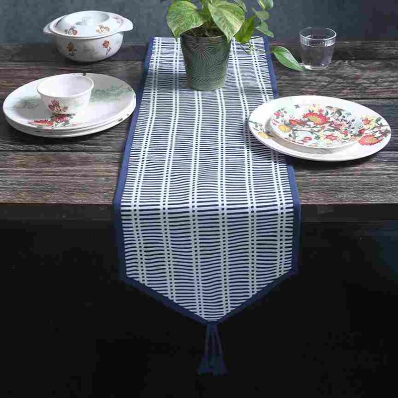 Como Table runner - Blue - Image 7