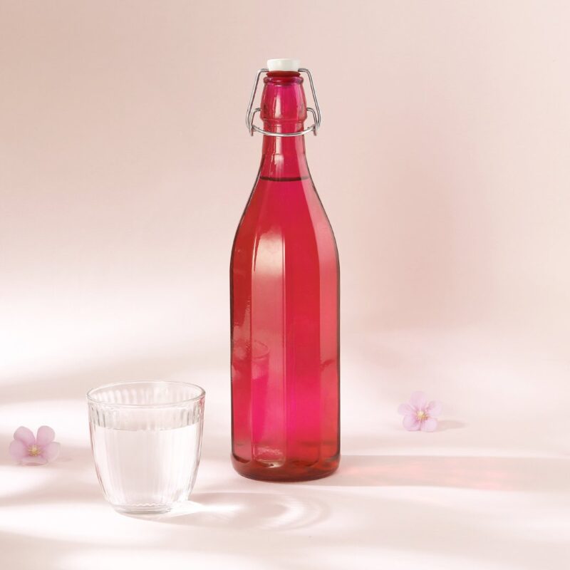 Bormioli Water Bottle - Pink - 1 L - Image 2