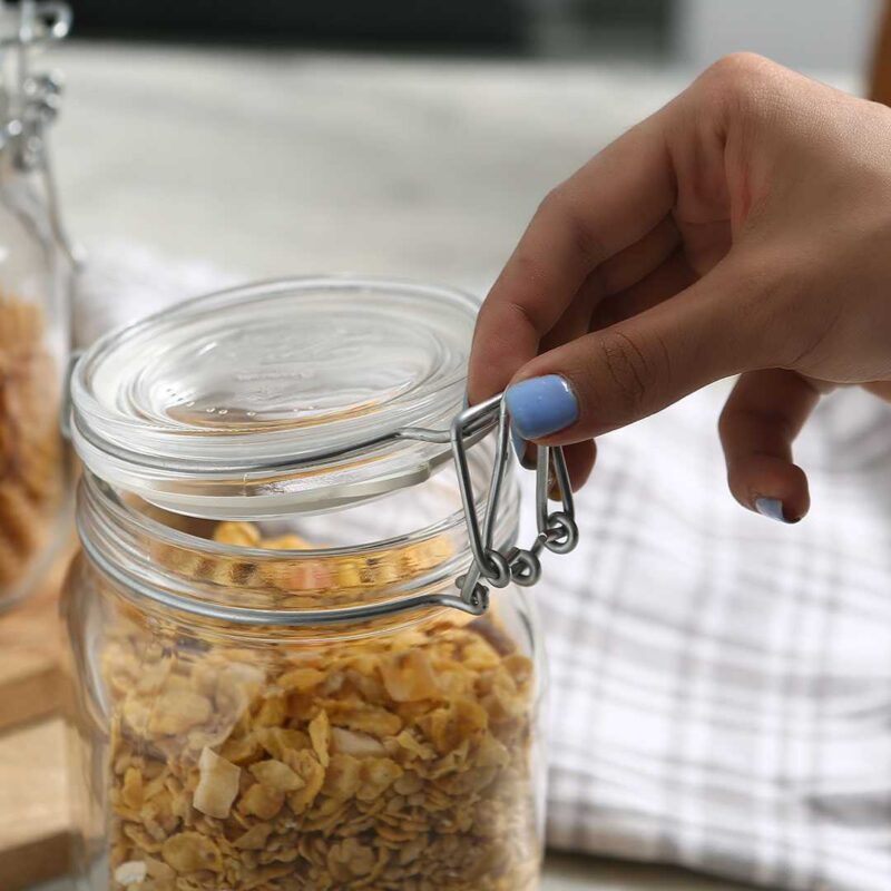 Bormioli Fido 2 Pcs Set Glass Jar Container Large - Image 3