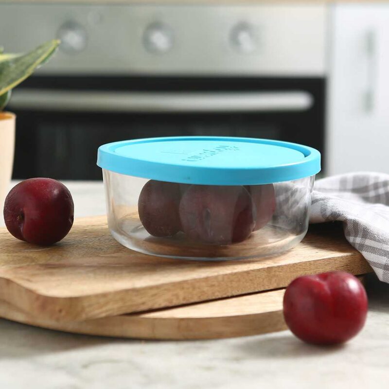 Bormioli Frigoverre 2 Pcs Round Glass Container - Image 2