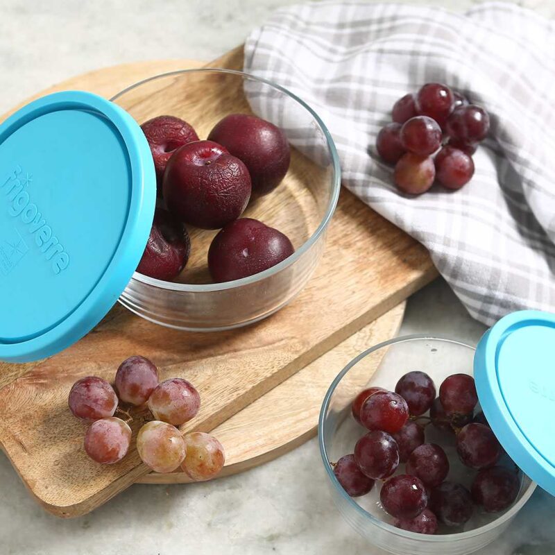 Bormioli Frigoverre 2 Pcs Round Glass Container - Image 3