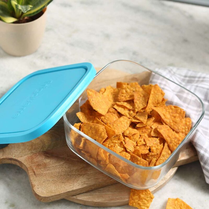 Bormioli Frigoverre 1 Pc Square Glass Container - Image 3