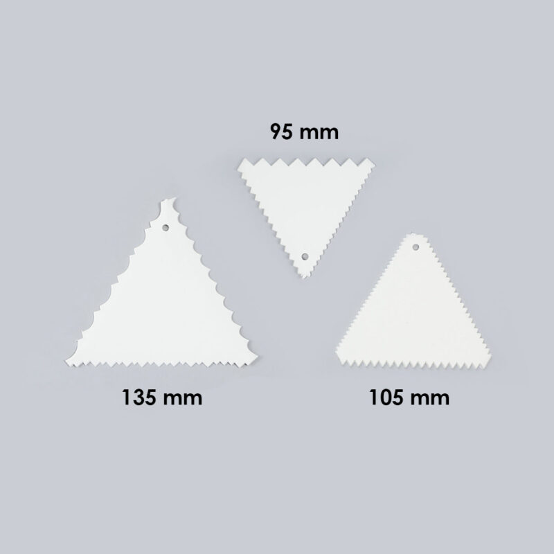 Ambrosia Cake Scrapers (3-in-1) - White - Image 2