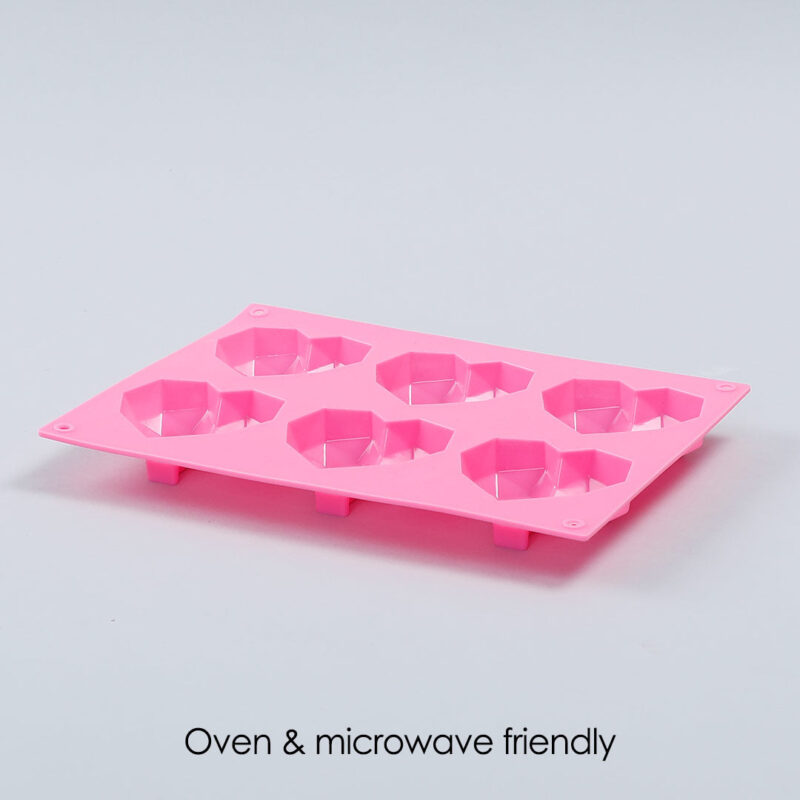 Ambrosia Silicone 3D Heart Shaped Mould - Pink - Image 2