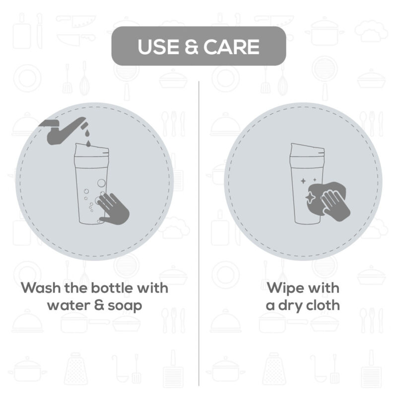 Wonderchef Safe Bot, Stainless Steel - 380ML - Red - Image 4