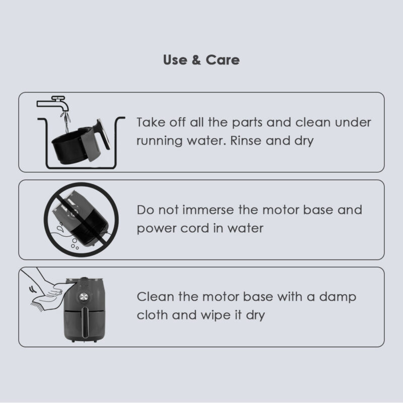 Crimson Edge Air Fryer for Home and Kitchen|1.8 Litres Non-stick Basket| Fry, Grill, Bake & Roast| Rapid Air Technology| Timer & Temperature Control| Auto Shut-Off| Healthy Cooking with 99% less Fat| Sleek & Compact| 1000 Wattage| Red |2 Year Warranty - Image 10