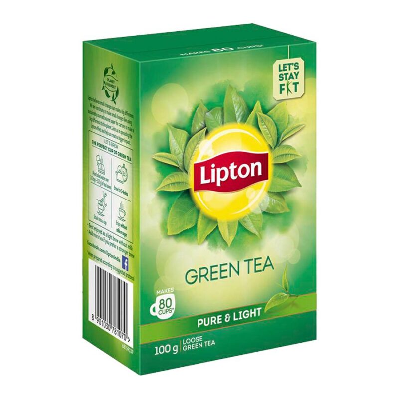 Lipton Green Tea - Pure & Light, 100 BAGS