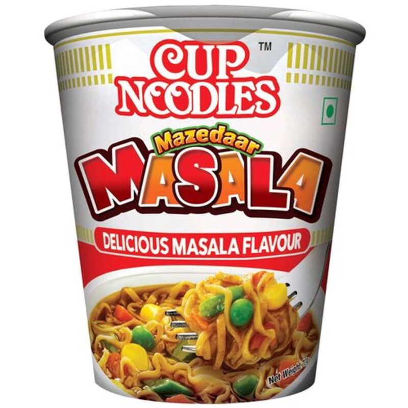 50x Nissin Cup Noodles - Mazedaar Masala, 70 g each Pack of 50