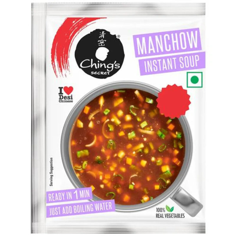 50x Ching'S Secret Manchow Instant Soup, Pack of 50 - 15 g each