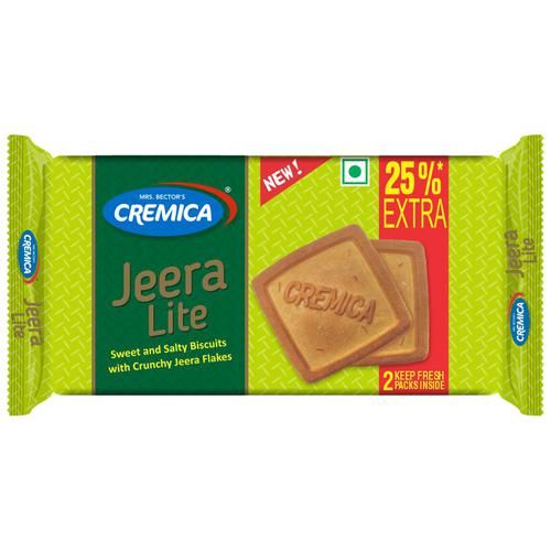 10x Cremica Jeera Lite Biscuit - Sweet & Salt, Crunchy, 38GM each, Pack Of 10
