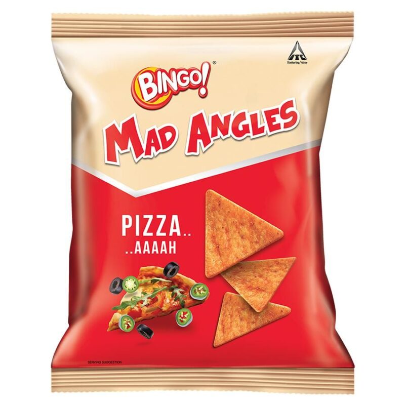 50x Bingo Mad Angles Chips Pizza -AAAh, Pack of 50 (36.5 g each)