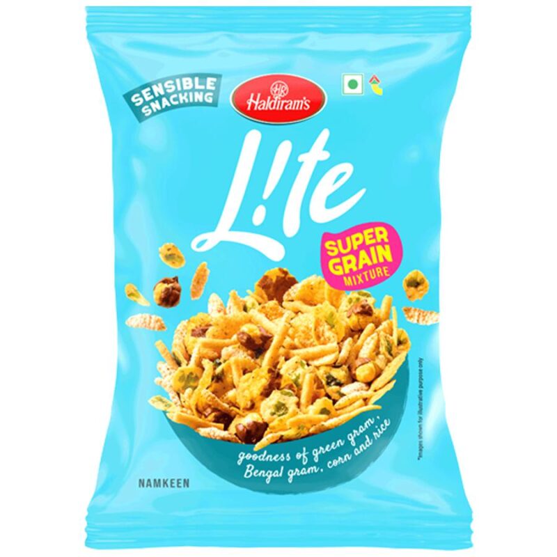 5x Haldirams Super Grain Mixture - Lite, Sensible Snacking, Rich In Taste, Pack of 5 - 150 g each
