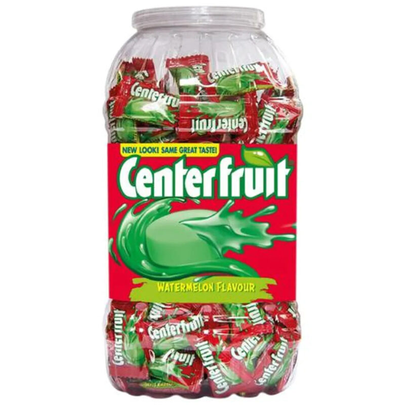 Center Fruit Bubble Gum - Watermelon Flavour,600 g, 200 pcs Jar