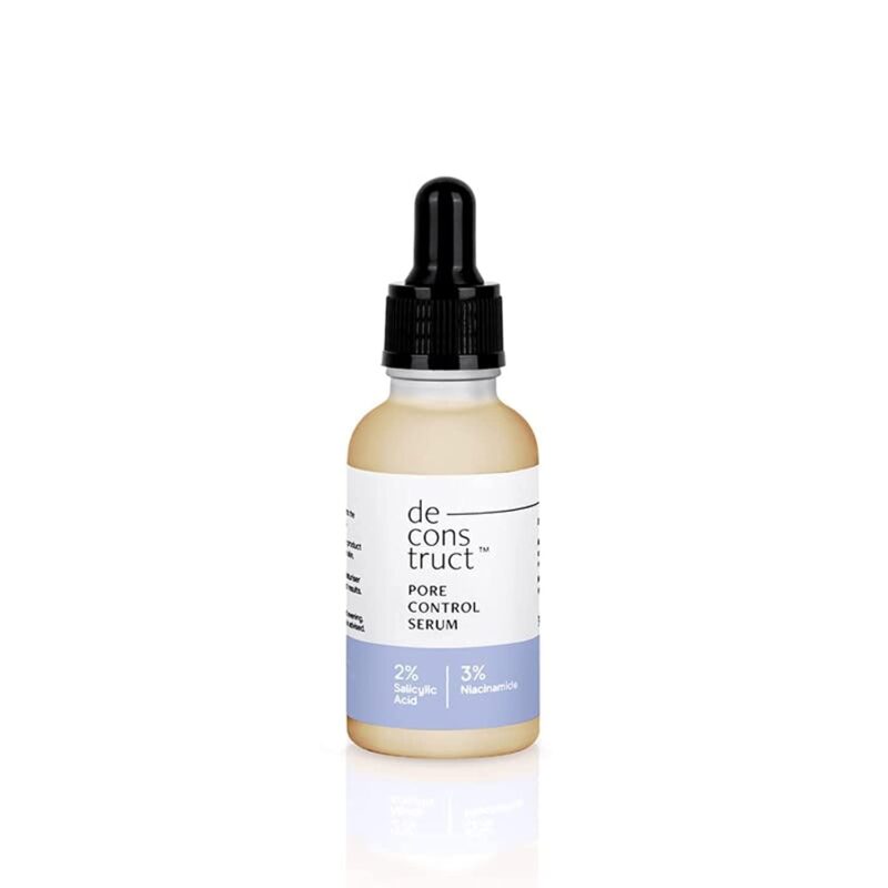 Deconstruct Pore Control Face Serum |2% Salicylic Acid 3% Niacinamide Serum For Acne, Acne Marks, Open Pores & Blackheads | Controls Oil | Beginner Friendly | 30ml