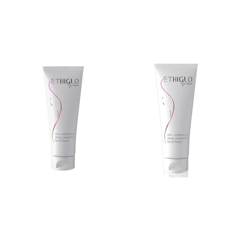 Ethiglo Skin whitening Face Wash (200ml) : It deep cleanses the skin and removes dead cells : Pack of 1 & Ethiglo Skin whitening Face Wash (70ml)