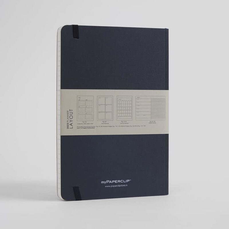 Mypaperclip Executive Series Notebook, A5 (148 X 210Mm, 5.83 X 8.27 In.) Checks, Esx192A5-C Orange