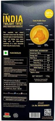 Amul India Twilight Tryst Single Origin Dark Chocolate(125g X 3) Bars (3 x 125 g) - Image 3