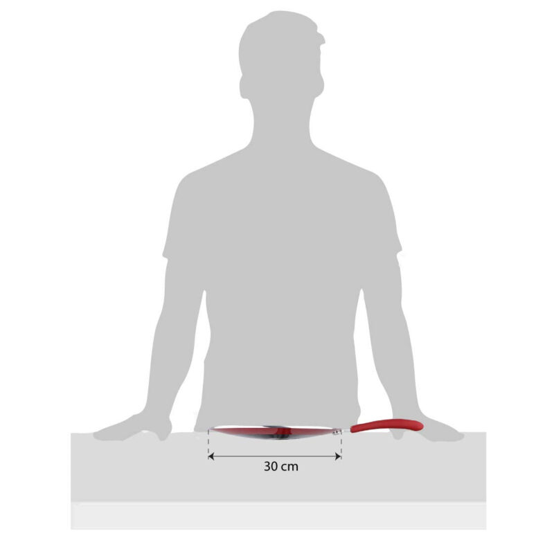 Bergner Bellini Plus 5 Layer Marble Non Stick Concave Tawa/Roti Tawa, 30 cm, Soft Touch Handle, Food Safe (PFOA Free), Thickness 4mm, 1 Year Warranty by Bergner, Red - Image 4