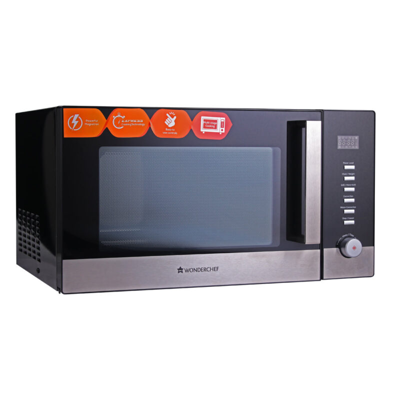 Roland Microwave, 30L, 2200W, Stainless Steel Cavity, Heat Resistant Glass Door, 10 Years Warranty on Magnetron