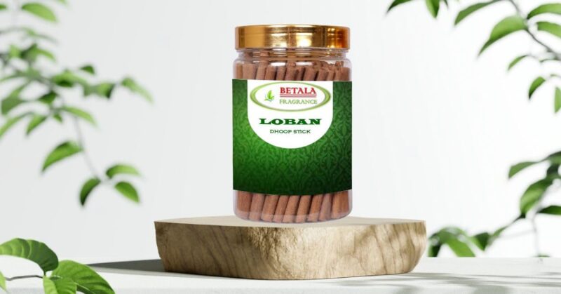 Betala Fragrance Loban Flavour Dhoop Sticks for Pooja, Pack of 200 Gm Dhup Batti with Holder, Agarbatti, Incense Stick, Sandal, Cones, Cup, Sambrani (200 Gm, LOBAN) - Image 5