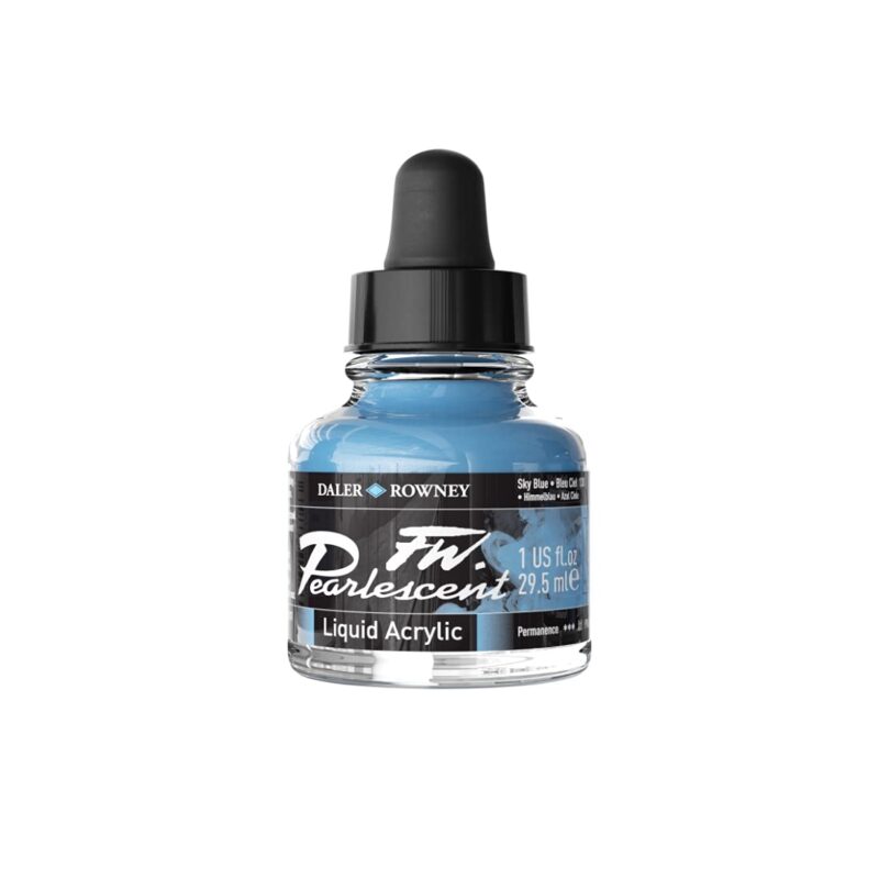 Daler-Rowney Fw Pearlescent Ink Bottle (29.5Ml- Sky Blue-130)