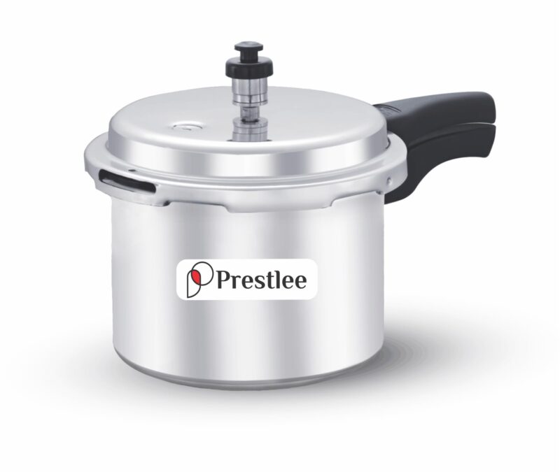 Prestlee Aluminium 3 Litres Pressure Cooker | Outer Lid | Faster & Healthy Cooking | Gas Stove Compatible | ISI Certified | 5 Years Manufacturer's Warranty | Silver