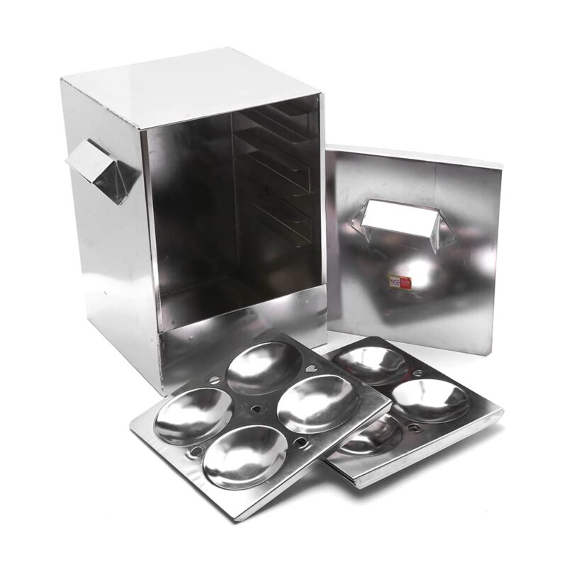 KCL Stainless Steel - Trivia Idly Cooker | Restaurant Type Square Shape Idli Steamer For Home | 6 Plates Idli Steamer Set | Gas Stove & Induction Compactible | Makes Soft & Fluffy Idli