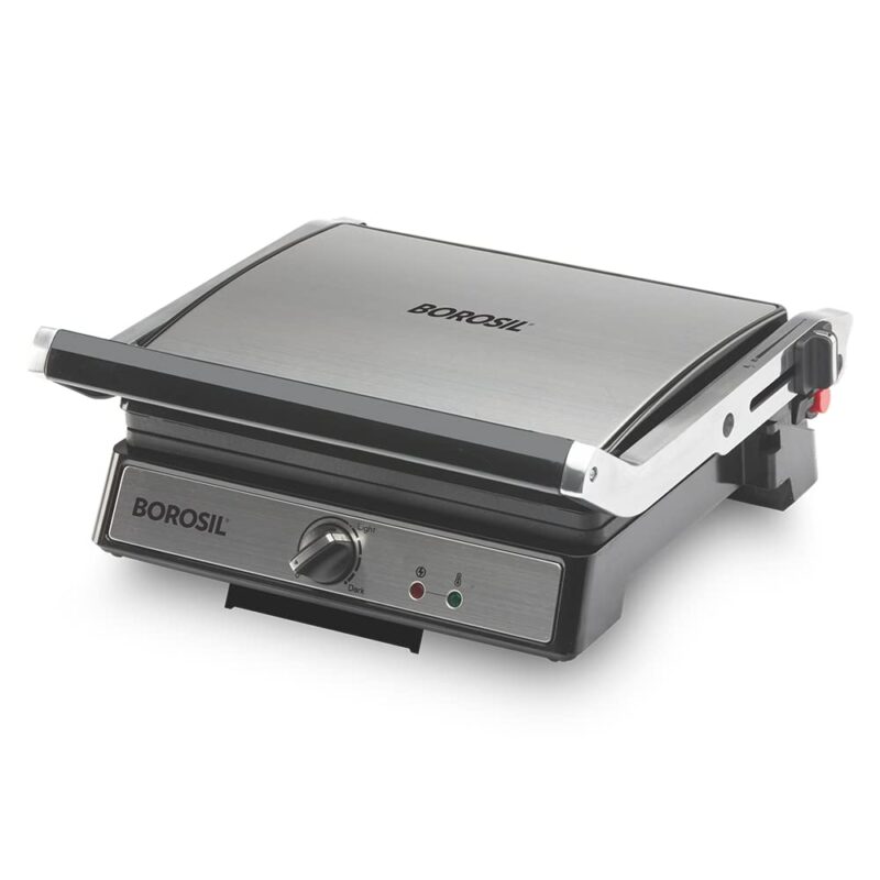 Borosil Super Jumbo Grill Sandwich Maker | Can Make 4 Sandwich At a Time | 2000W Electric Toaster Maker | Non-Stick Coating Plates Opens to 180°, BPA & PTFE Free | Power Indicators | 2 Year Warranty - Image 8
