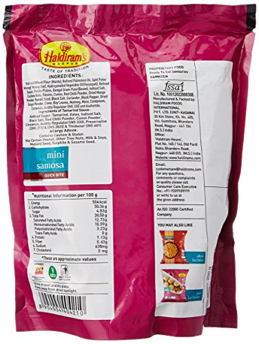 5x Haldiram's Nagpur Mini Samosa, 200g each - Pack of 5 - Image 5