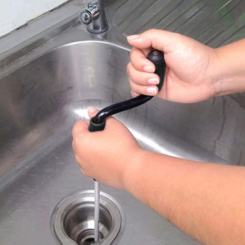 B.K.Jagan and Co Metal Sink & Drain Cleaner Spring Wire Waste Pipe Sink Cleaner Snake Unblocker Hair Drain Cleaner 5 Mtr. Length - Image 2