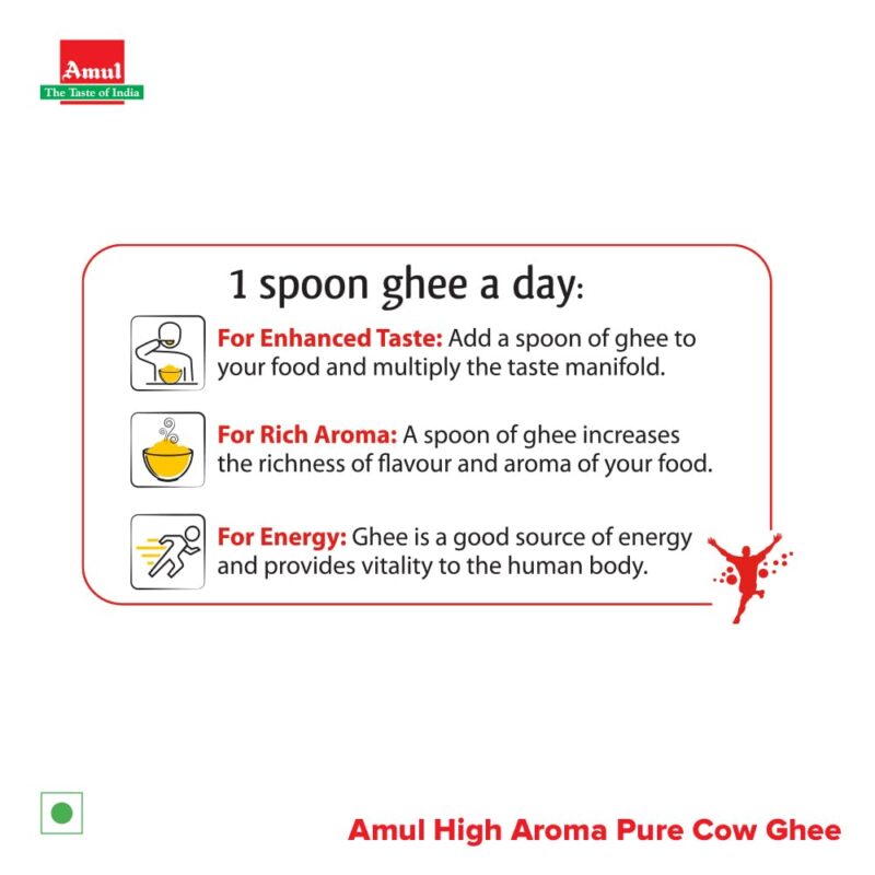 Amul High Aroma Cow Ghee, 200 Ml Jar - Image 2